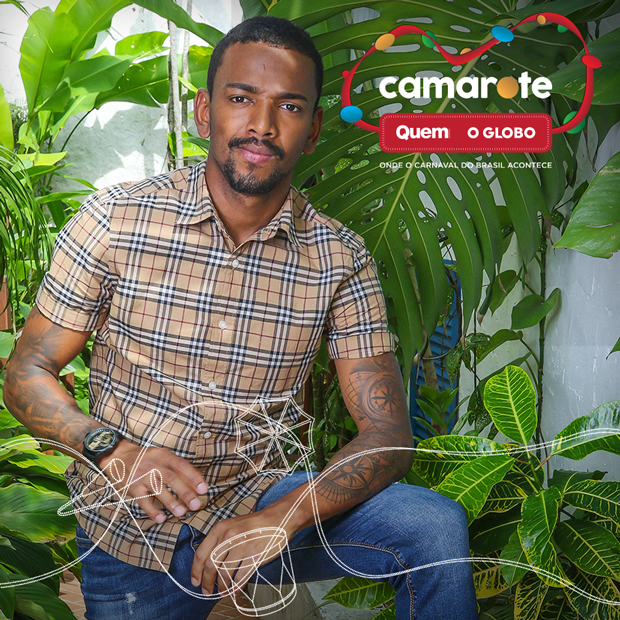 Nego do Borel é atração do camarote QUEM O Globo (Foto: Ed. Globo)