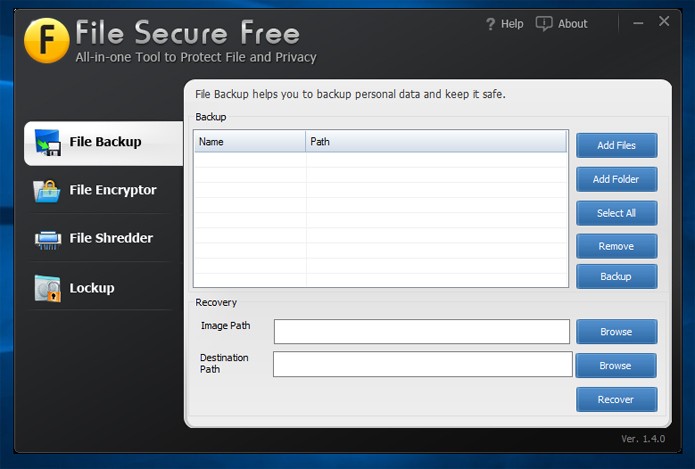 File Secure é a opção mais completa da lista (Foto: Reprodução)