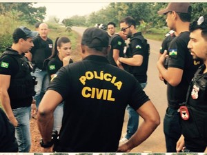 Policiais civis fazem operação contra grupo em RO (Foto: Alex Ribeiro/Arquivo pessoal)