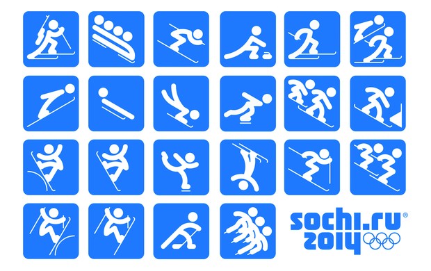 inverno pictogramas das Olimpíadas de Sochi 2014 (Foto: Sochi 2014)