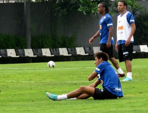 neymar santos treino (Foto: Marcelo Hazan / Globoesporte.com)