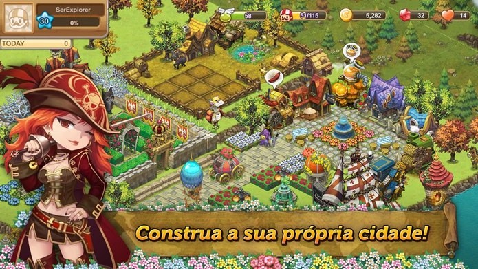 Construa uma vila e viaje pelos sete mares neste novo jogo no estilo fazendinha (Foto: Divulgação)