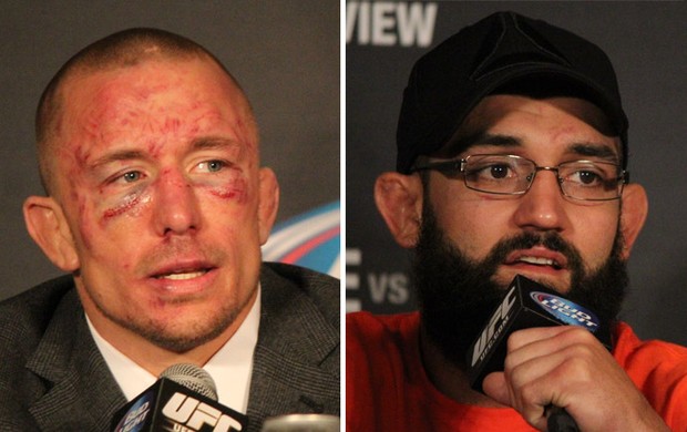 Georges st-pierre e hendricks UFC (Foto: Evelyn Rodrigues)