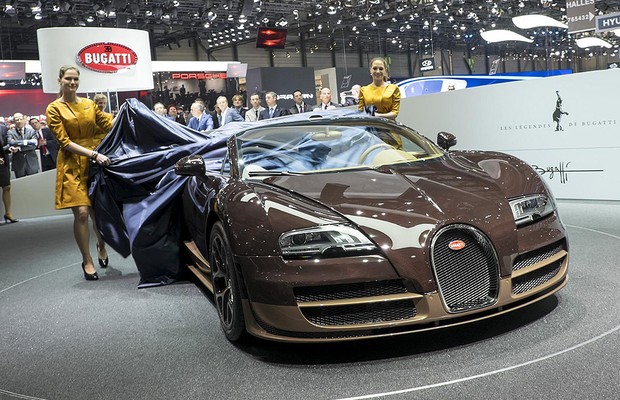 Bugatti Veyron Grand Sport Vitesse Rembrandt no Salão de Genebra (Foto: Newspress)