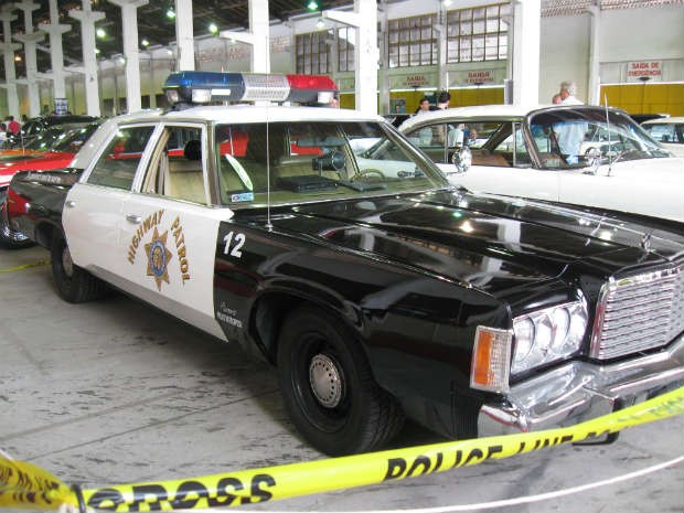 Carro da polícia norte-americana é uma das atrações (Foto: Samuel Nunes/G1)