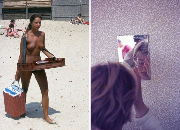 Imagem de mulher nua na praia e outra em frente ao espelho compõe a série de Sandy Carson (Foto: Sandy Carson)