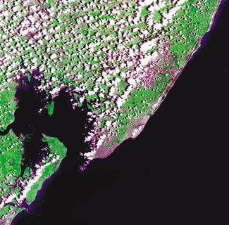 Salvador em linda imagem de satélite