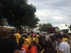 Servidores protestam por pagamento de reajuste salarial em Mato Grosso