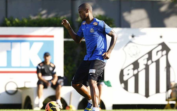 Renê Júnior treino Santos (Foto: Ricardo Saibun / Divulgação Santos FC)