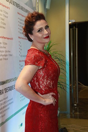 Giovanna Antonelli no Troféu Aib de Imprensa  (Foto: Isac Luz / EGO)