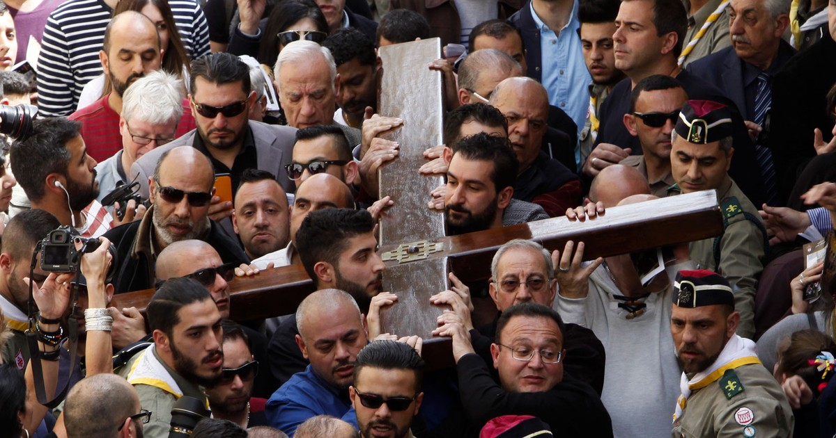 G1 Cristãos do mundo inteiro celebram Sexta feira Santa em Jerusalém