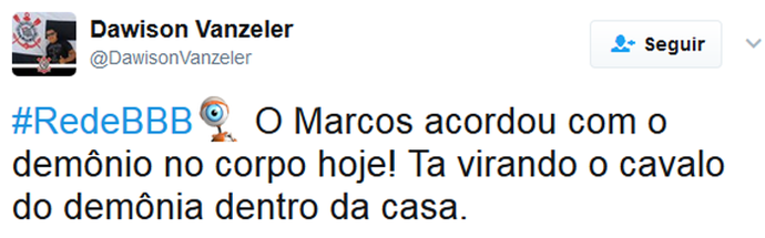 Internauta comenta sobre Marcos 3 (Foto: Twitter)
