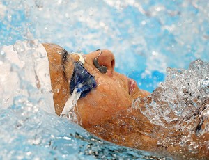 Fabiola Molina na prova de natação em Londres (Foto: Satiro Sodré / Agif)