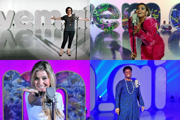 Mais mulheres! Elas não poderiam faltar: Marina Lima, Gaby Amarantos, Luiza Possi e Ellen Oléria (Foto: João Miguel JR./Rede Globo)