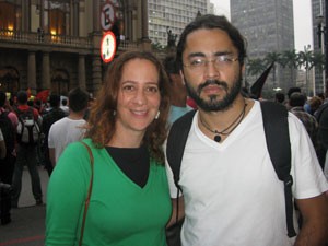 psicólogos Lia Vainer, de 34 anos, e João Vitor Reis, de 29 (Foto: Tahiane Stochero/G1)