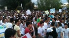 GO: protesto contra a PEC 
37 é pacífico (Diêgo Machado/TV Anhanguera)
