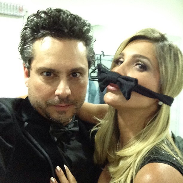 Alexandre Nero e Flávia Alessandra em evento em Curitiba (Foto: Instagram/ Reprodução)