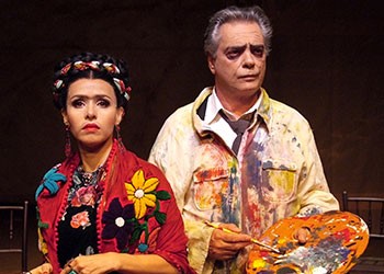 Leona Cavalli e José Rubens Chachá em 'Frida y Diego' (Foto: Lenise Pinheiro)