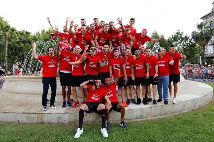 Sevilla Festa Liga Europa (Foto: Reuters)