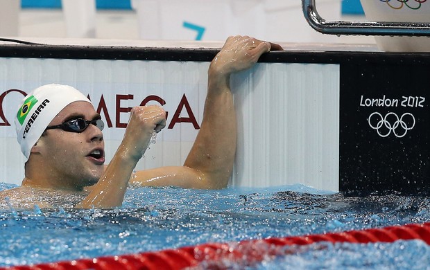 thiago pereira natação  londres 2012 prata olimpiadas (Foto: Satiro Sodré/AGIF)