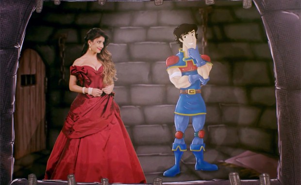 Paula Fernandes encontra príncipe em clipe de 'Se o coração viajar' (Foto: Divulgação)