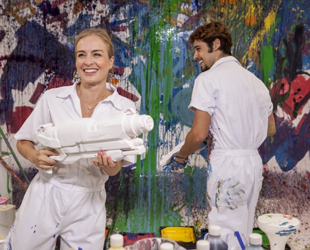 Angélia e Bruno Fagundes (Foto: Inácio Moraes/TV Globo)