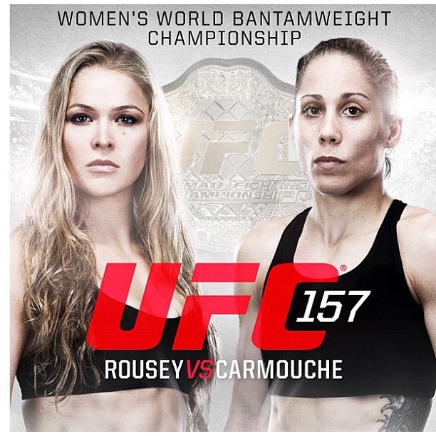 Cartaz do UFC 157, divulgado por Ronda Rousey (Foto: Reprodução/Instagram)