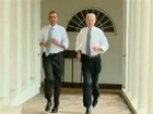 Michelle 'manda' e Obama e Biden disputam corrida na Casa Branca