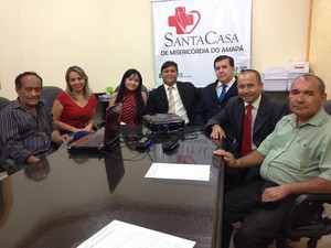 Comissão de implantação da  Santa Casa de Misericórdia do Amapá  (Foto: Flávia Dias/G1)