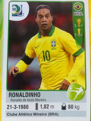 Ronaldinho Álbum da copa (Foto: José Gonzalez)