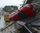 Furacão Ingrid
deixa mortos
no México (Bernandino Hernandez/AFP Photo)