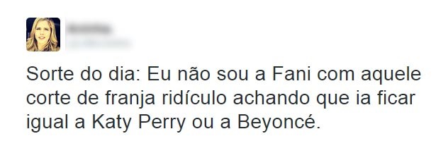 Usuários do Twitter comentam novo corte de Fani Pacheco (Foto: Twitter / Reprodução)