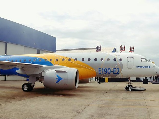 Embraer apresenta nova família de jatos comerciais em São José, SP (Foto: Divulgação/ Embraer)