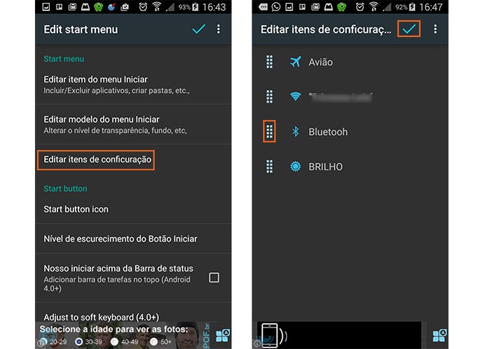 Ajuste os serviços que prefere mostrar no Taskbar (Foto: Reprodução/Barbara Mannara)