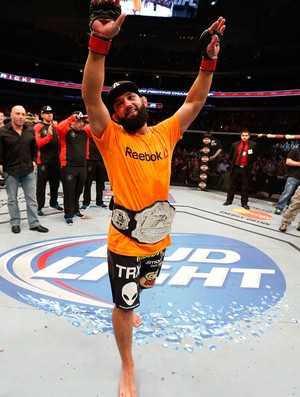 UFC 171 Johny Hendricks cinturão  (Foto: Agência Getty Images)