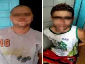 Dupla é presa por roubar bodes e cabdras em Uauá (Foto: Divulgação/Polícia Militar)