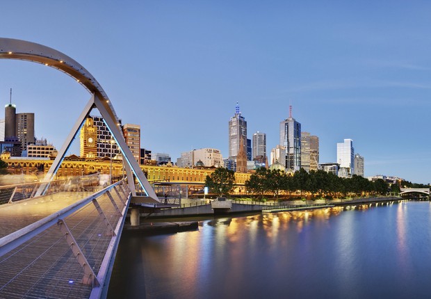 Melbourne , na Austrália: eleita a melhor cidade para se viver, segundo The Economist (Foto: Divulgação)