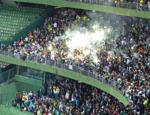 Torcida Palmeiras Couto Pereira (Foto: Gabriela Ribeiro)