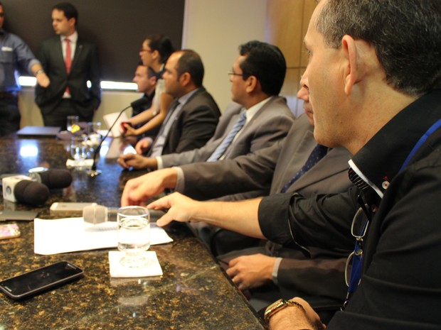 MP, TCE, CGU e PRF participam de coletiva de imprensa sobre Operação Déspotas (Foto: Fernando Brito/G1)