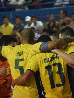 Seleção brasilewira Copa América de Futsal (Foto: Luis Domingues)