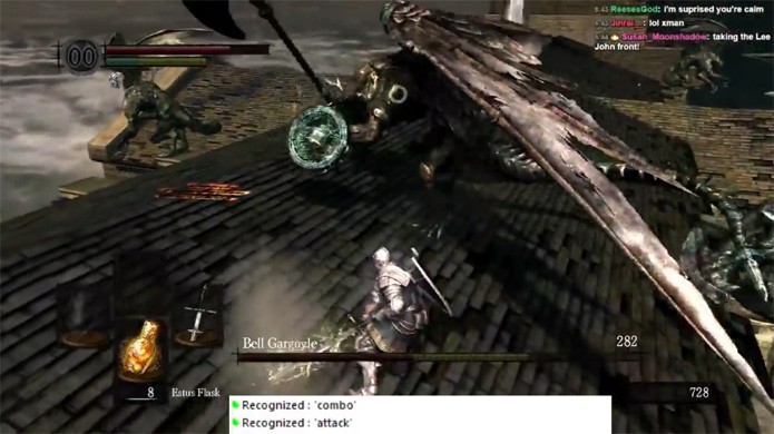 Dark Souls foi terminado pelo jogador bearzly utilizando apenas um microfone (Foto: Reprodução/YouTube)