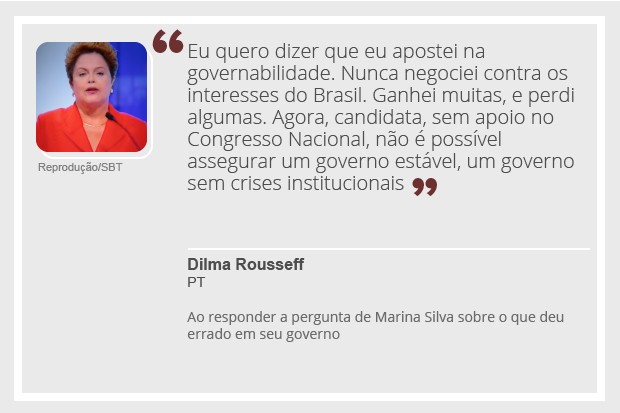 Dilma - debate - 2 (Foto: Reprodução)