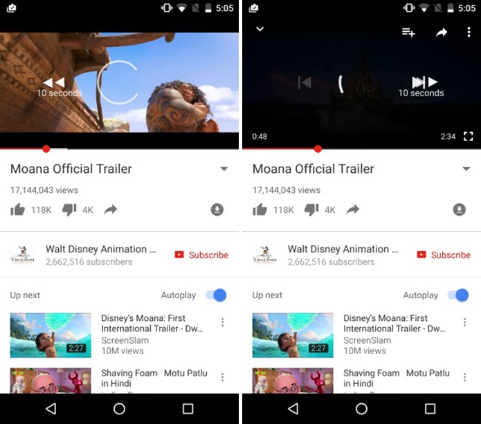 YouTube está liberando função de adiantar e retroceder vídeos em 10 segundos (Foto: Reprodução/Elson de Souza)