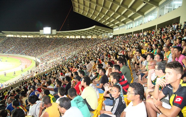 Estádio Castelão-MA, na vitória, por 4 a 1, do Sampaio sobre o Vilhena, pela Série D do Campeonato Brasileiro (Foto: De Jesus/O Estado)