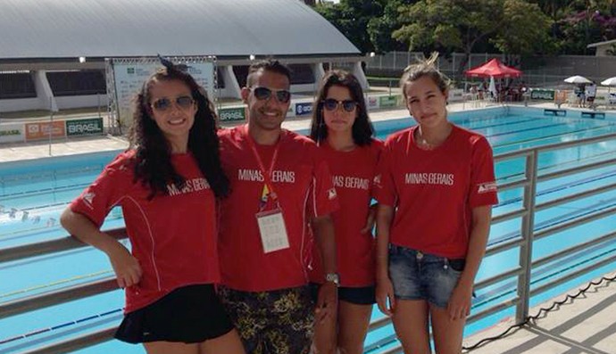 Equipe Uberaba Jogos Escolares da Juventude João Pessoa natação 2014 (Foto: Leonardo Soares/ Arquivo Pessoal)