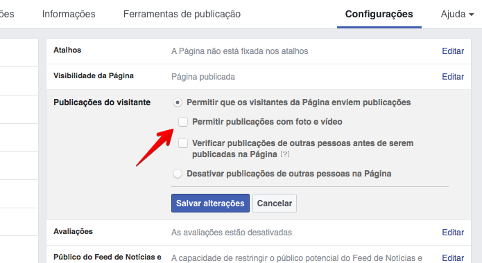 Desativado comentários com foto ou video (Foto: Reprodução/Helito Bijora)