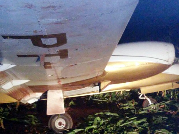 Piloto não teve ferimentos graves e sobreviveu aos dois pousos (Foto: Divulgação/PM)