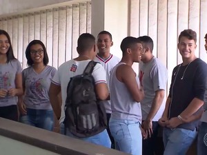 Em Salvador, a volta às aulas também foi parcial (Foto: Imagem/ Tv Bahia)