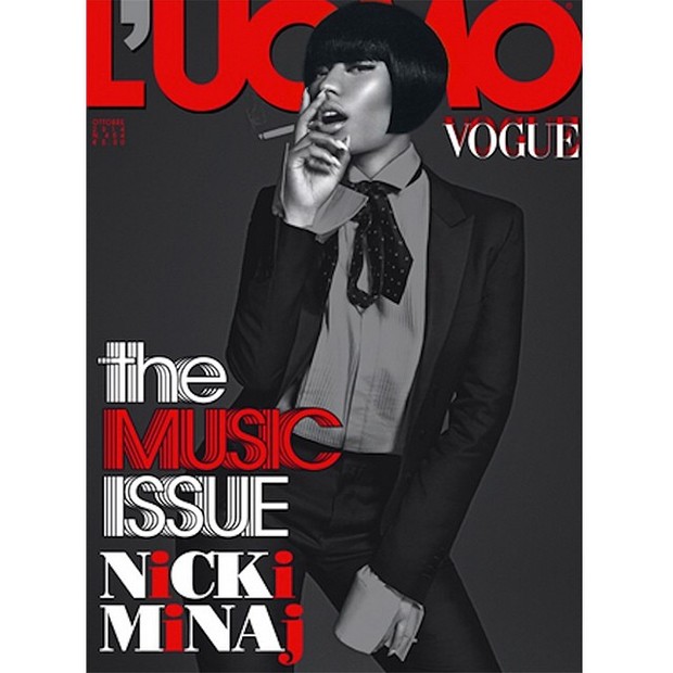 Nicki Minaj na L&#39;Uomo Vogue (Foto: Divulgação)
