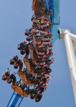A nova montanha-russa do parque Cedar Point, nos EUA (Foto: AP Photo/Cedar Point)